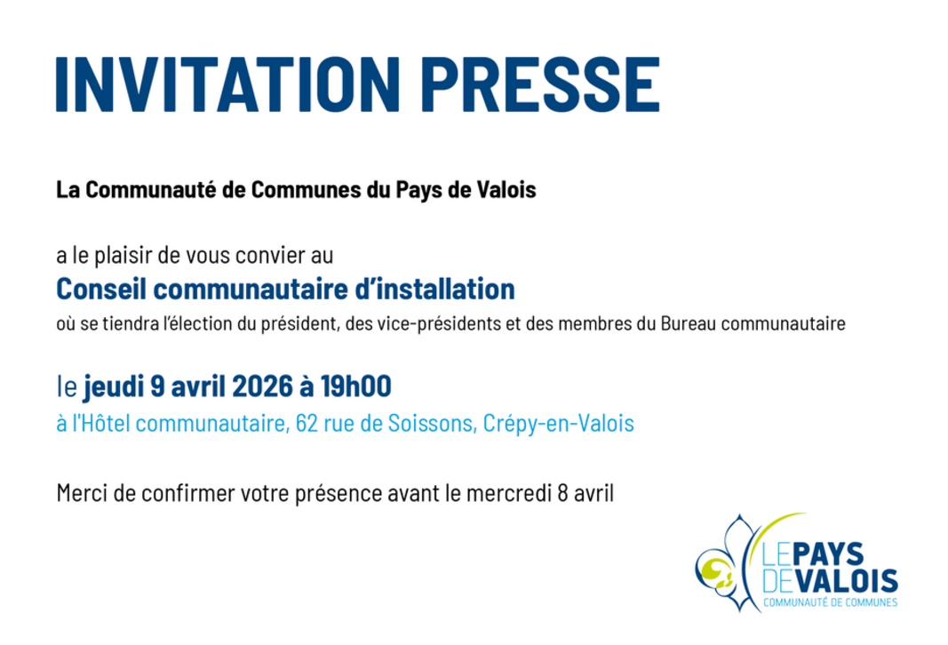 PAYS DE VALOIS // Conseil communautaire d'installation