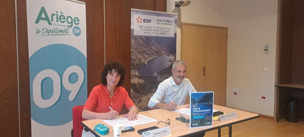 ENVIRONNEMENT | Le Département de l’Ariège et EDF Hydro ont renouvelé leur engagement ENVIRONNEMENT | Le Département de l’Ariège et EDF Hydro ont renouvelé leur engagement