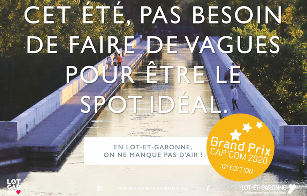 Le Département de Lot-et-Garonne remporte le prix Cap'com « marketing et attractivité territoriale »