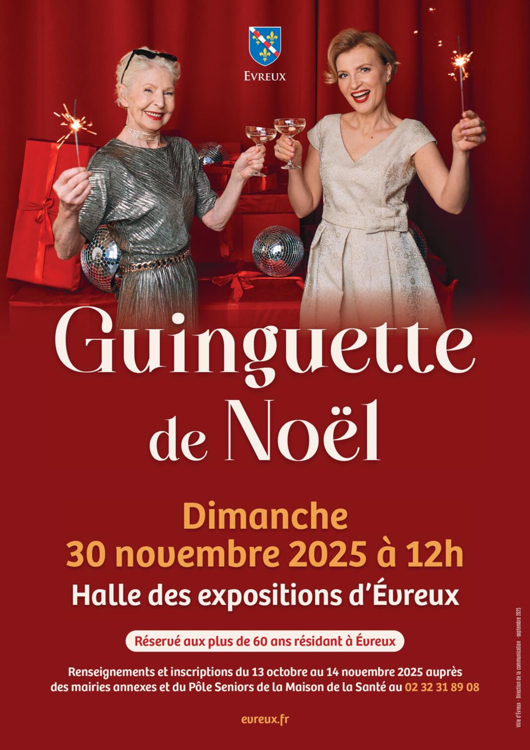 CP- guinguette de Noël - seniors -  30 novembre 2025 - réservation - Évreux  