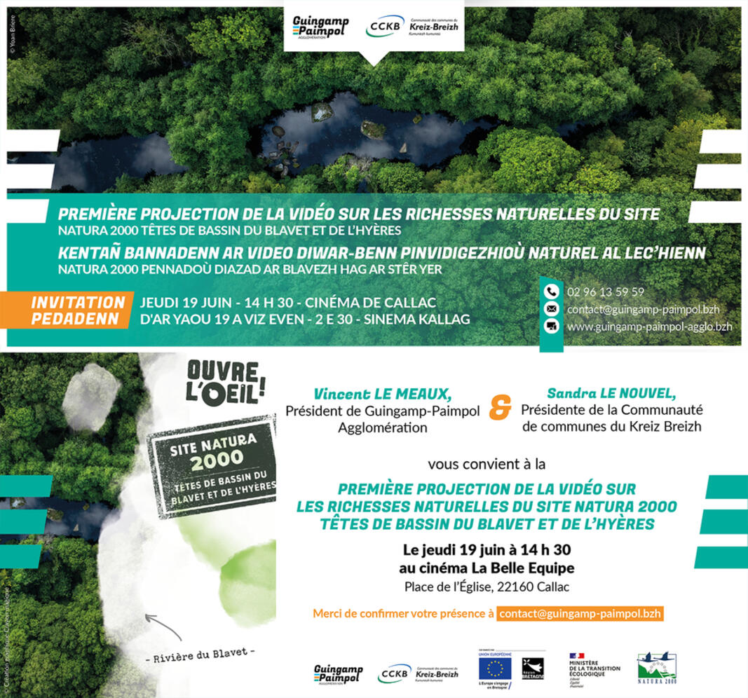 À Callac, NATURA 2000 fait son cinéma !