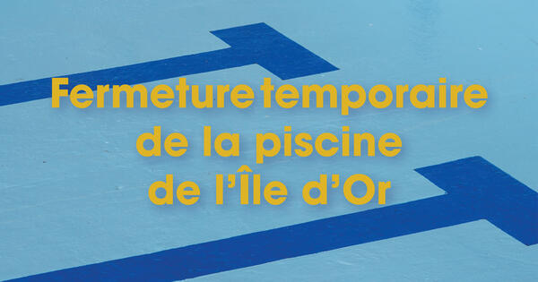Fermeture temporaire de la piscine municipale - Amboise - 2026