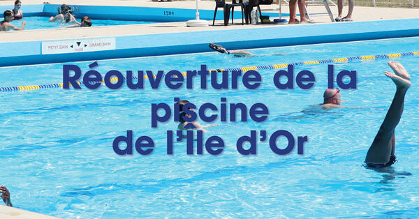 Réouverture de la piscine de l'Île d'Or - Amboise - 2026