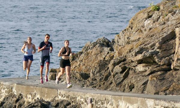 Aquathlon en binôme