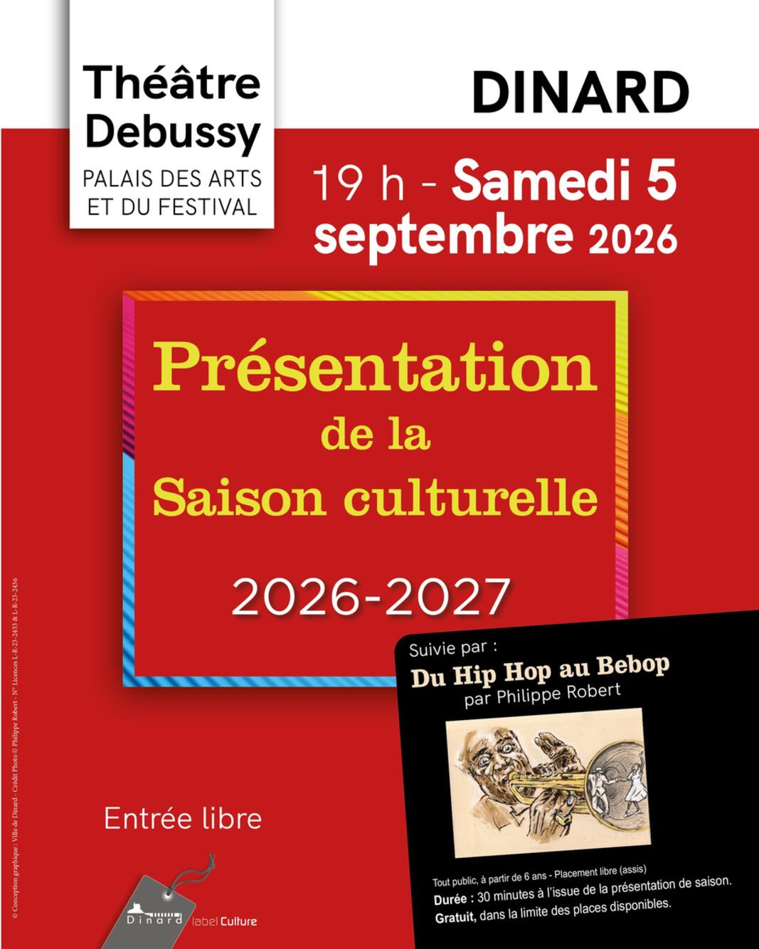 Présentation de la saison culturelle 2026-2027