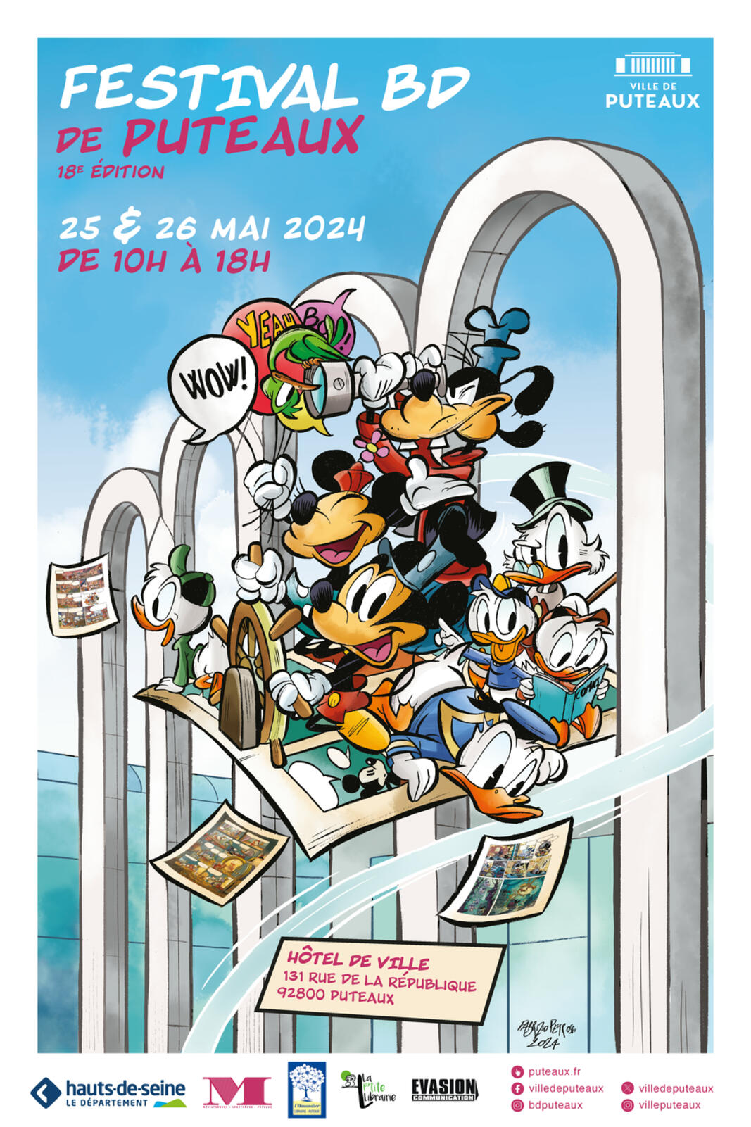 FESTIVAL BD de Puteaux  • 18e édition • Les 25 et 26 mai 2024