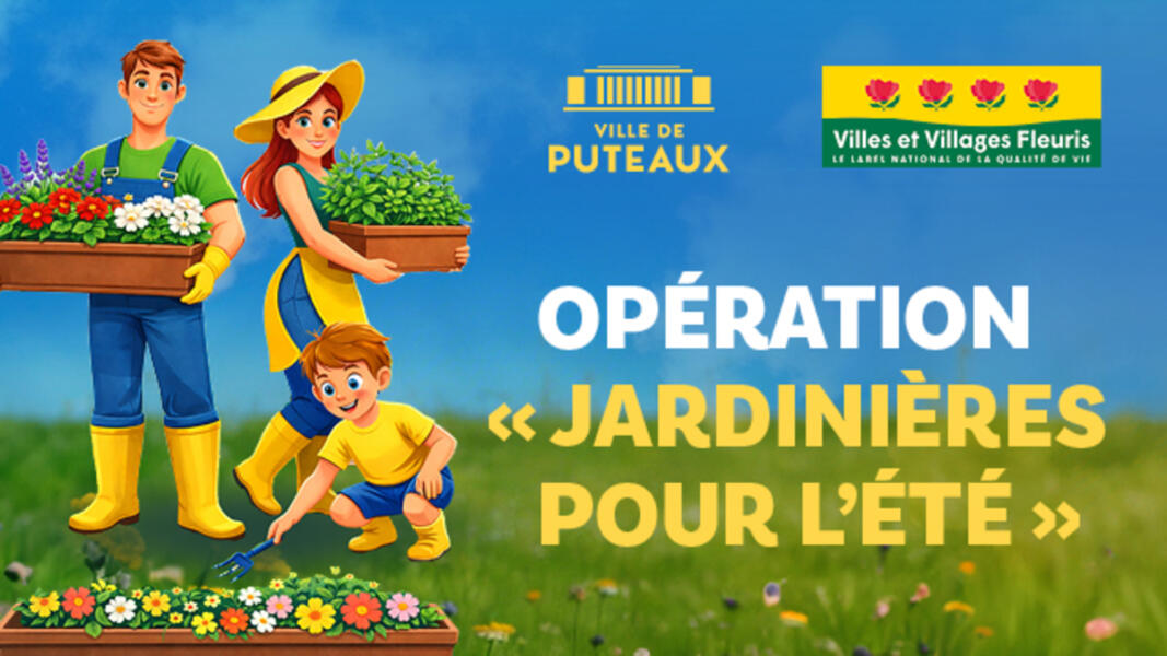 Opération « Jardinière pour l'été » à Puteaux