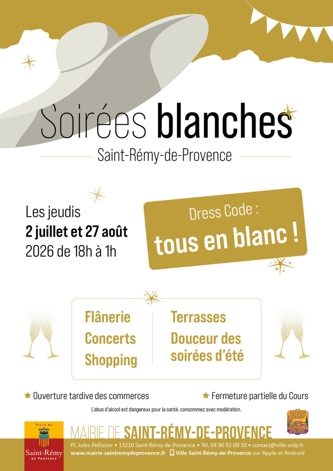 Nouveau : les soirées blanches à Saint-Rémy-de-Provence