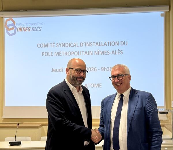 Le Président de Nîmes Métropole prend la présidence du Pôle Métropolitain Nîmes-Alès 