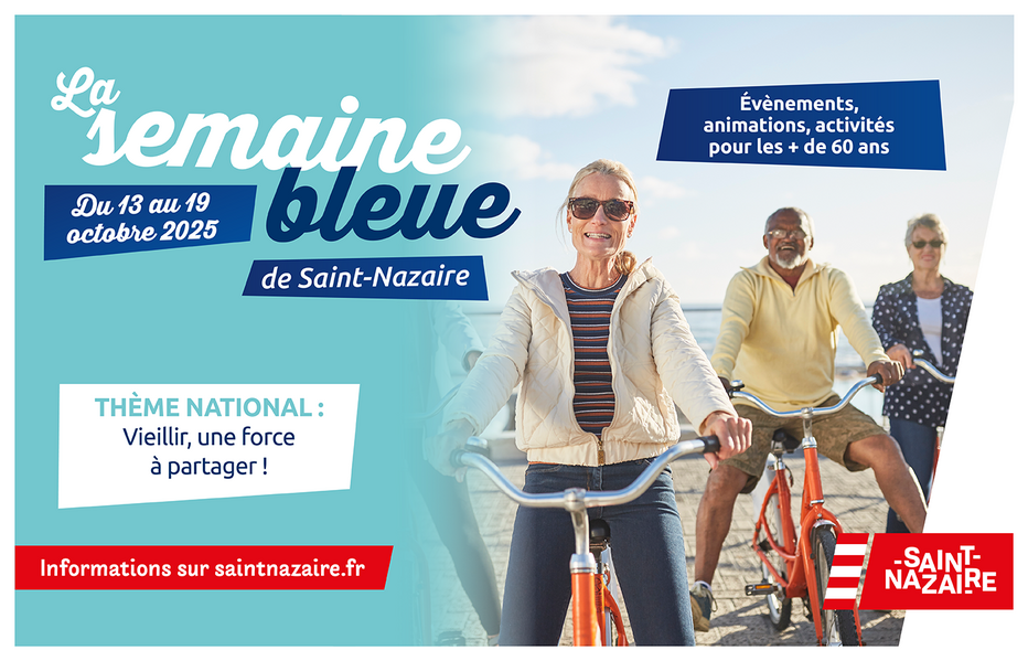 La Semaine bleue se tiendra à Saint-Nazaire du 13 au 19 octobre 2025