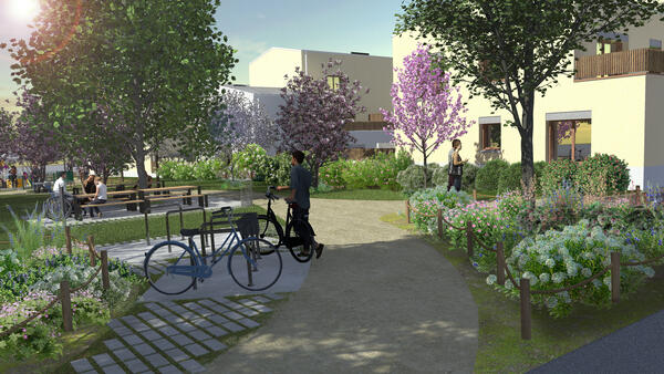 Îlot Salengro. Début des travaux d’aménagement du nouveau square Suzanne-Valadon