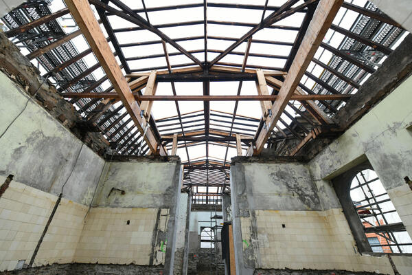 [Invitation] 03/02 - Bains-douches de Méan-Penhoët : dépose de la charpente 