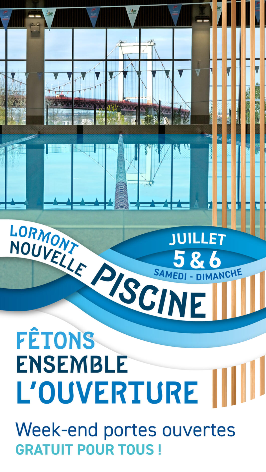 Inauguration de la piscine de Lormont : un week-end festif les 5 et 6 juillet !