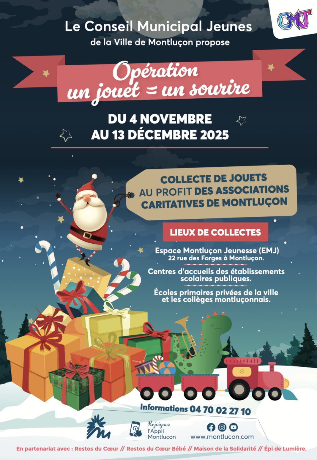  OPÉRATION UN JOUET = UN SOURIRE : REMISE DES DONS AUX ASSOCIATIONS 