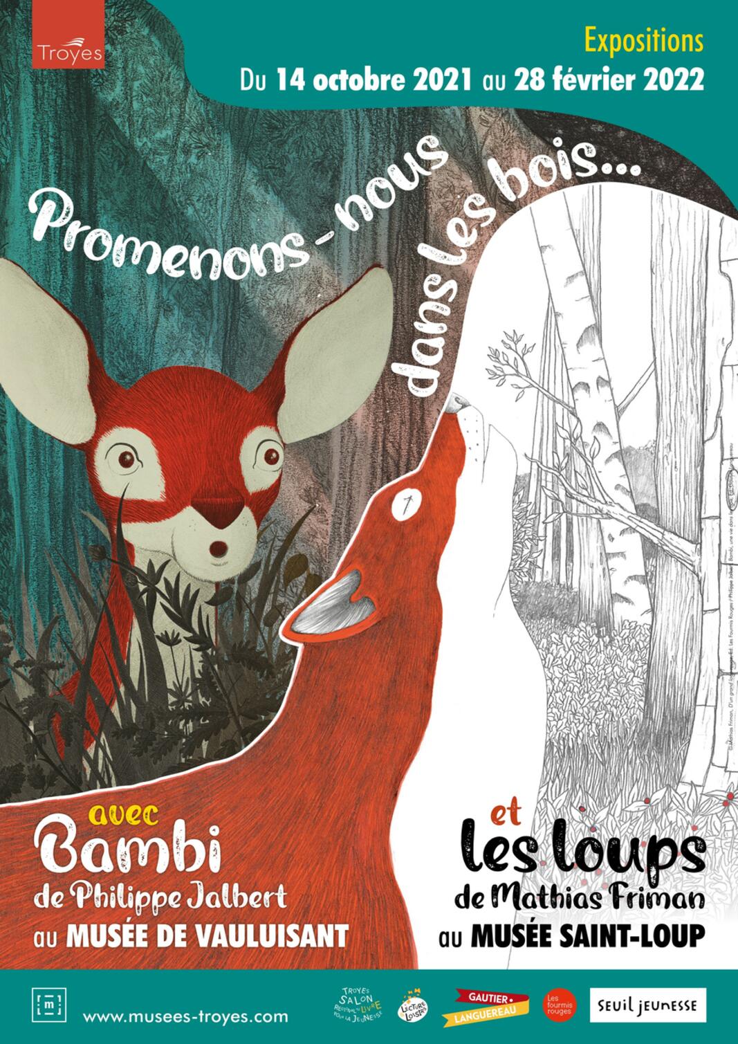 Promenons-nous dans les bois… avec Bambi et les loups. Philippe Jalbert & Mathias Friman 